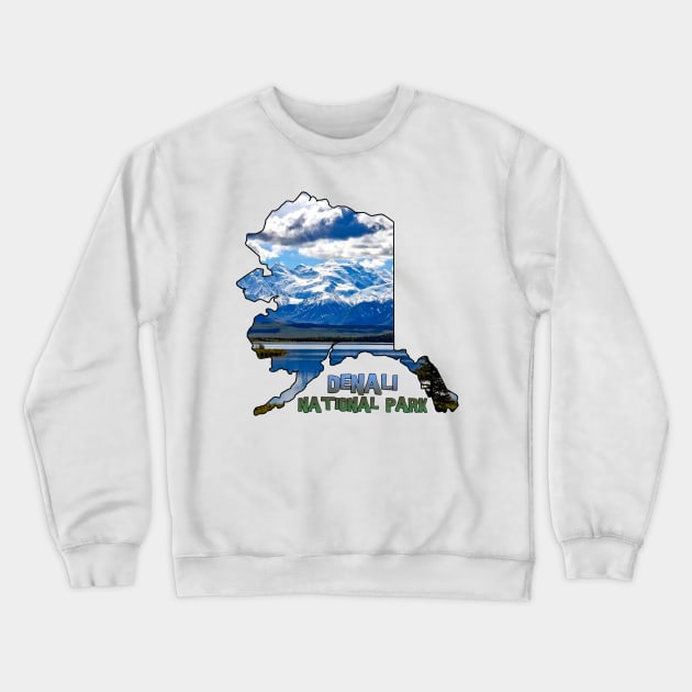 Alaska (Denali National Park) Crewneck Sweatshirt by gorff